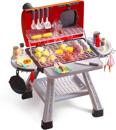 BBQ Grill Spielset für Kinder mit realistischem Rauch-Effekt und Zubehör. Perfekt für kleine Köche. #CuteStone #Kinder #Spielzeug #Grilltoy #Weihnachten #Geschenk #Angebot - Jetzt bei Amazon kaufen!