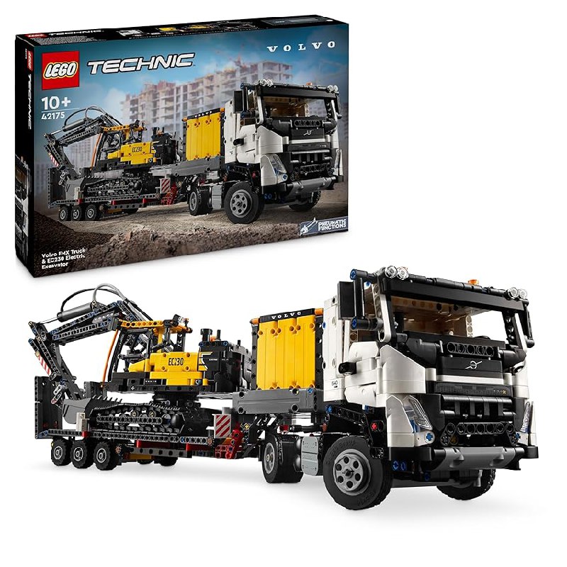 LEGO Technic Volvo FMX LKW mit EC230 Electric Raupenbagger. Authentisches und detailreiches Kinderspielzeug. #LEGO #Technic #Volvo #Spielzeug #Weihnachten #Geschenk #Angebot - Jetzt bei Amazon kaufen!