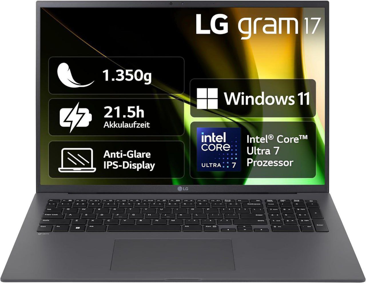 Leichtes LG gram 17 Zoll Notebook mit Intel Core Prozessor, 16GB RAM, 1TB Dual SSD, langanhaltender Akkulaufzeit und hellem IPS Display. #LG #Notebook #Laptop #Innovation #Weihnachten #Geschenk #Rabatt - Jetzt bei Amazon kaufen!