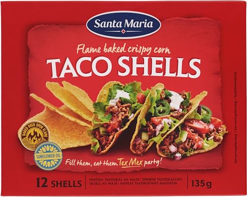 Santa Maria Taco Shells, knusprig & golden aus frischem Maismehl, ideal für Party und Kindergeburtstage. #SantaMaria #TacoShells #Partyessen #Knusprig #Weihnachten #Geschenk #Preisfehler - Jetzt bei Amazon kaufen!