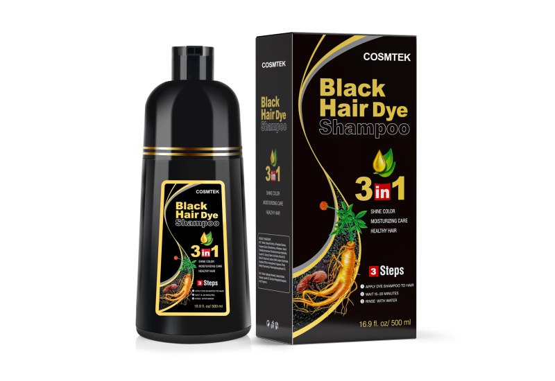 Schwarz Haarfarbshampoo für graues Haar, sofortiges Haarfarbenshampoo für Männer und Frauen. 3-in-1 Shampoo zur Haarfärbung, 500ml. #Haarpflege #Haarfarbe #Schönheit #Angebot #Weihnachten #Geschenk #Deals - Jetzt bei Amazon kaufen!