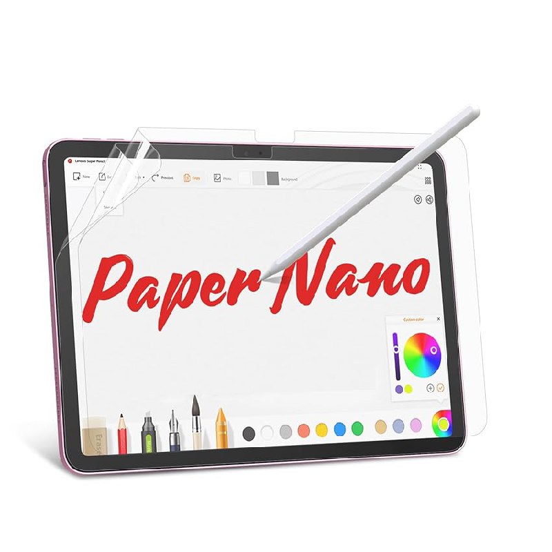 Schützende Papierfolien für iPad 10. Generation 10.9 Zoll 2022. Reduziert Fingerabdrücke und Kratzer. #BERSEM #iPad #Schutzfolie #Technologie #Weihnachten #Geschenk #Rabatt - Jetzt bei Amazon kaufen!