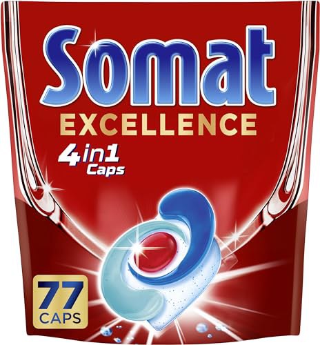 Somat Excellence 4in1 Caps 77 Caps, schnellauflosende Spulmaschinentabs für glänzend sauberes Geschirr. #Somat #Spulmaschinentabs #Excellence #Angebot #Deutschland #Geschenk #Preisfehler - Jetzt bei Amazon kaufen!