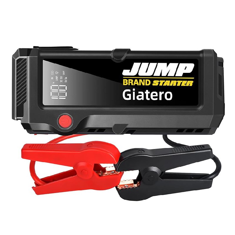 GIATERO Starthilfe Powerbank für Autos und Motorräder bis 12L Benzin/10L Diesel. Kompakt und leistungsstark, für schnelle Pannenhilfe unterwegs. #GIATERO #Starthilfegerät #Autozubehör #Angebot #Weihnachten #Geschenk #Rabatt - Jetzt bei Amazon kaufen!