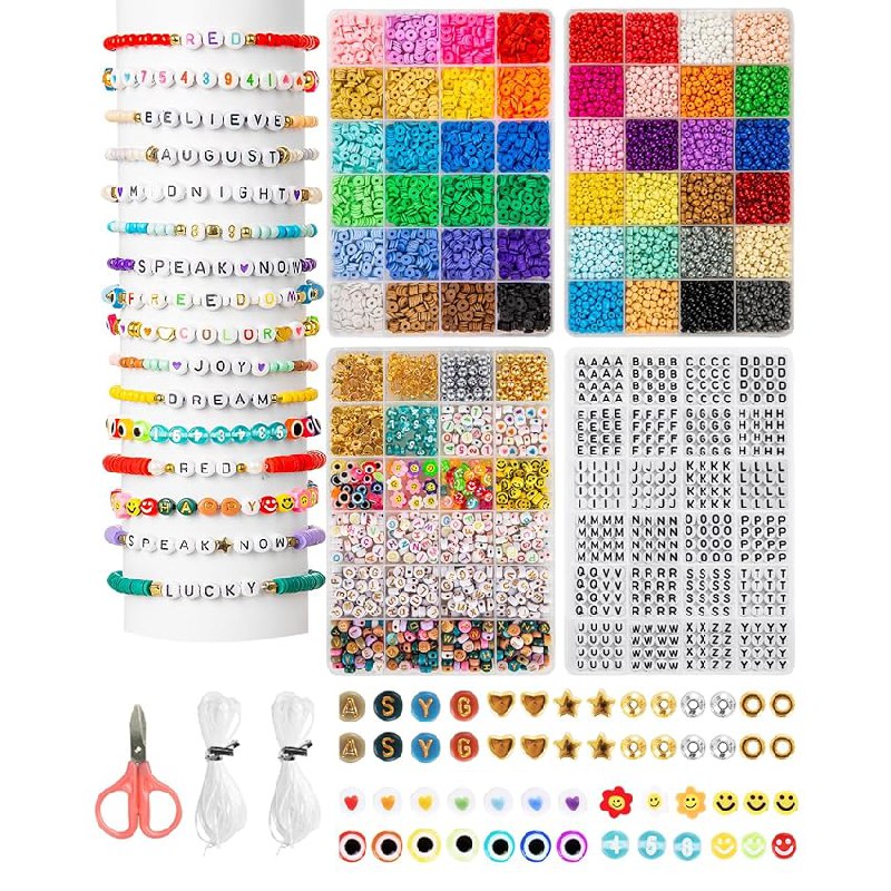 Zenmag Perlen für Armbänder, 48 Farben, bunte Perlen, 6mm Tonperlen, 1480 Buchstabenperlen. Ideal für Schmuckherstellung. #Schmuckperlen #Basteln #DIY #Tiefpreis #Deutschland #Geschenk #Rabatt - Jetzt bei Amazon kaufen!