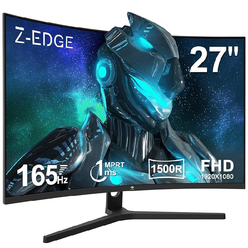 Z-Edge 27 Zoll 165Hz Curved Gaming Monitor mit 1ms MPRT und Full HD 1080P Auflösung. VA Panel und 1500R für ein immersives Spielerlebnis. #ZEdge #GamingMonitor #FullHD #Sparangebot #Weihnachten #Geschenk #Preisfehler - Jetzt bei Amazon kaufen!