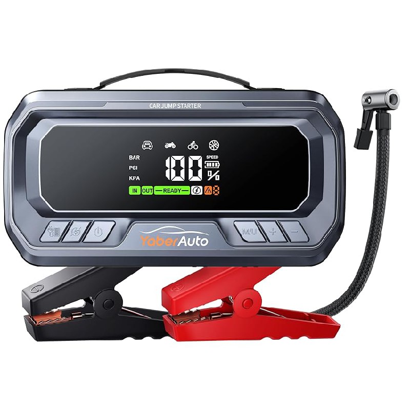 YaberAuto Starthilfe Powerbank mit 160PSI Kompressor,6000A Starter Powerbank,PD 65W. Ideal für Auto und Motorrad. #YaberAuto #Starthilfe #Autozubehör #Tiefpreis #Weihnachten #Geschenk #Rabatt - Jetzt bei Amazon kaufen!