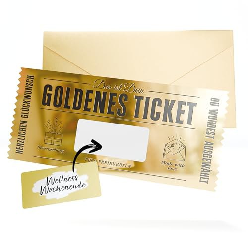 Domar Geschenkkarte zum selber Ausfüllen mit Rubbellos. Goldenes Ticket mit Rubbelkarte für besondere Anlässe. #Domar #Geschenk #Rubbellos #GoldenesTicket #Weihnachten #Geschenk #Rabatt - Jetzt bei Amazon kaufen!