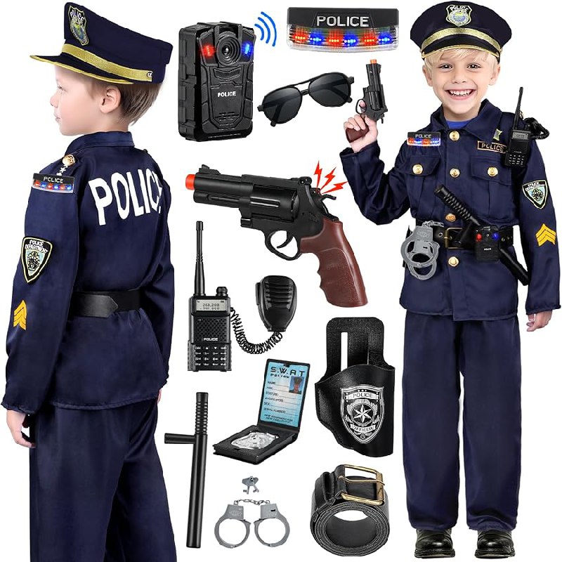 Kinderrollenspiele Kostüme für Kinder. INNOCHEER Polizei Kostüm für Kinder. Realistisches Polizei-Outfit für Nachwuchs-Cops. #INNOCHEER #Kostüm #Polizei #Sparpreis #Weihnachten #Geschenk #Schnäppchen - Jetzt bei Amazon kaufen!