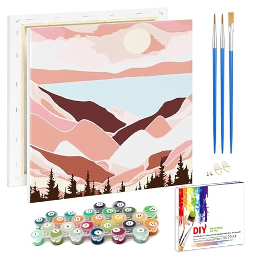 Malen nach Zahlen für Erwachsene, Landschaft mit Rahmen. DIY-Set mit Pinseln und Acrylfarben. Ideal für Anfänger. #MalenNachZahlen #Handgemalt #Geschenk #DIY #Weihnachten #Geschenk #Angebot - Jetzt bei Amazon kaufen!