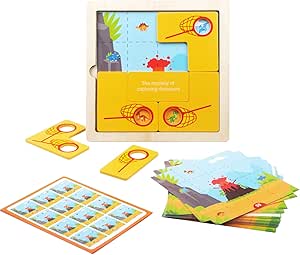 Holzpuzzle mit Dinosauriern fur Kinder ab 3 Jahren. Fördert die Beobachtungsgabe und das logische Denken. #Holzpuzzle #Montessori #Lernspielzeug #Kinder #Deutschland #Geschenk #Deals - Jetzt bei Amazon kaufen!