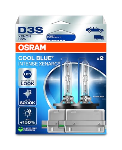 Osram XENARC COOL BLUE INTENSE D3S bietet 150% mehr Helligkeit und bis zu 6.200K. Xenon-Scheinwerferlampe im LED-Look. #Osram #XENARC #xenon #autolicht #Weihnachten #Geschenk #Deals - Jetzt bei Amazon kaufen!