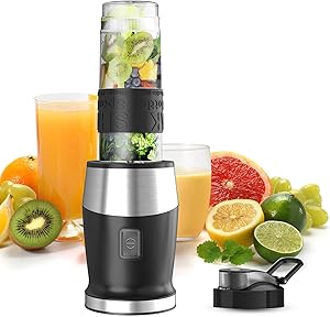 Kompakter 500W Standmixer mit 570ml Flaschen aus BPA-freiem Tritan. Ideal für Smoothies, Shakes und Babynahrung. #Standmixer #SmoothieMaker #Blender #Gesundheit #Deutschland #Geschenk #Angebot - Jetzt bei Amazon kaufen!