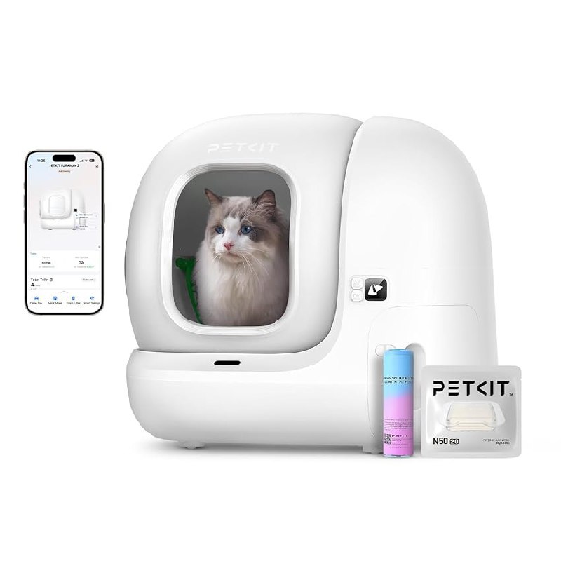 Selbstreinigende Katzentoilette von PETKIT, 76L Kapazität, Geruchsbeseitigung, xSecure Technologie. #PETKIT #Katzentoilette #Selbstreinigend #Haustiere #Deutschland #Geschenk #Deals - Jetzt bei Amazon kaufen!