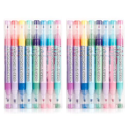 Textmarker Set mit 8 Stiften in 16 verschiedenen Farben zum Sparabo-Preis. Ideal fürs Büro oder Schule. #Schreibwaren #Textmarker #Sparabo #Highlighter #Weihnachten #Geschenk #Deals - Jetzt bei Amazon kaufen!