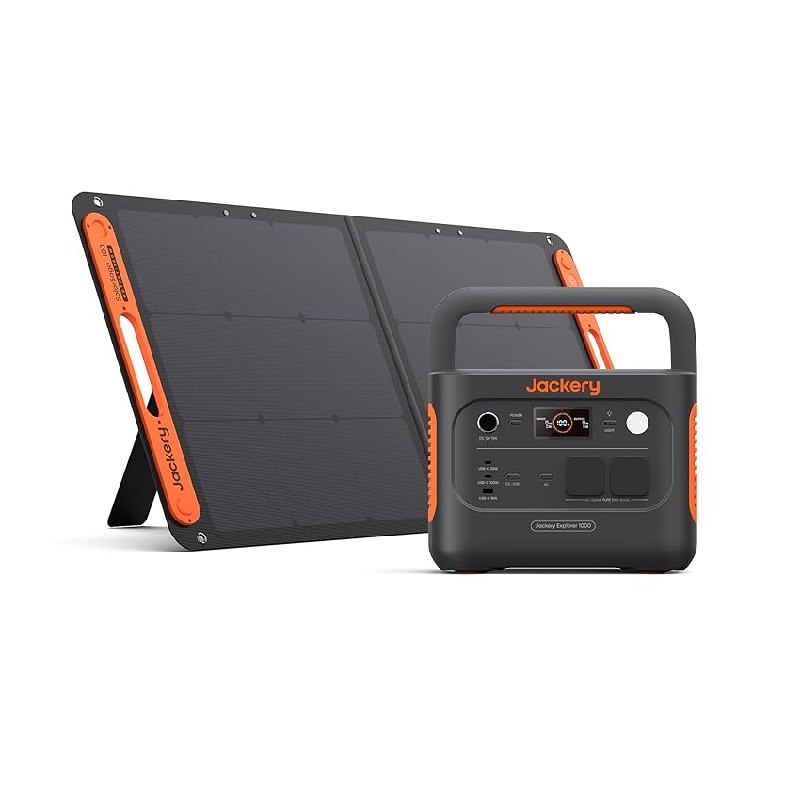 Tragbare Jackery Solargenerator 1000 v2 mit 100W Solarpanel, 1070Wh LiFePO4 Powerstation. Ideal für unterwegs! #Jackery #Solargenerator #Powerstation #PortableTech #Weihnachten #Geschenk #Deals - Jetzt bei Amazon kaufen!