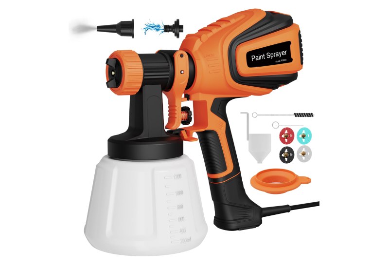 Electric Spray Gun mit 4 Düsen für verschiedene Muster und Reinigungsfunktion. Ideal für Heimwerkerprojekte. #Sprühgerät #Heimwerker #HVLP #Sparpreis #Deutschland #Geschenk #Schnäppchen - Jetzt bei Amazon kaufen!