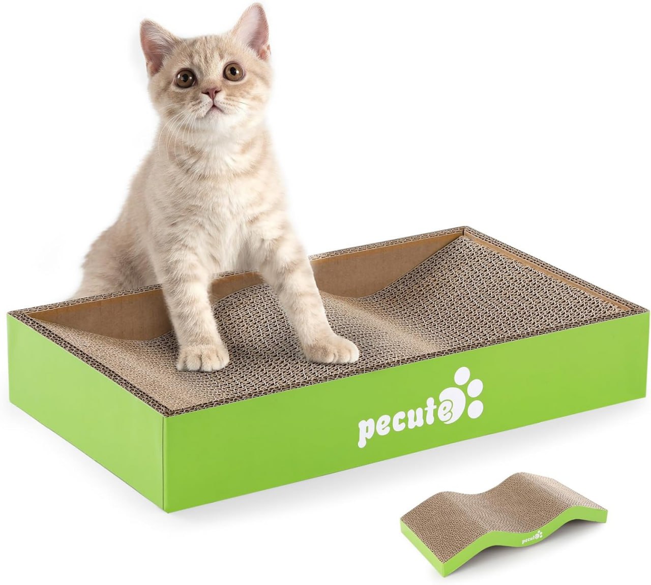 Pecute Katzen Kratzbrett mit Premium-Kratztextur für langfristigen Gebrauch. Doppelseitig nutzbar. #Katzen #Kratzspielzeug #Haustiere #Kratzvergnügen #Weihnachten #Geschenk #Deals - Jetzt bei Amazon kaufen!