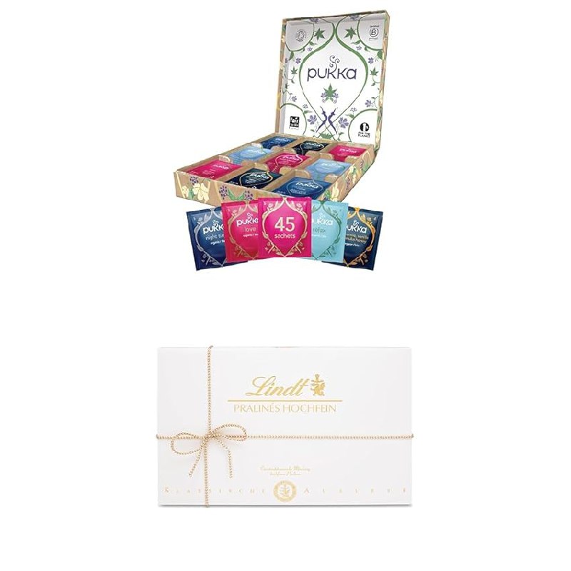 Entspanne dich mit Pukka Selection Box - 5 Tee Varianten in 45 Teebeuteln und Lindt Schokolade. Perfekt als Geschenkkorb! #Pukka #Tee #Geschenkkorb #Entspannung #Weihnachten #Geschenk #Coupon - Jetzt bei Amazon kaufen!