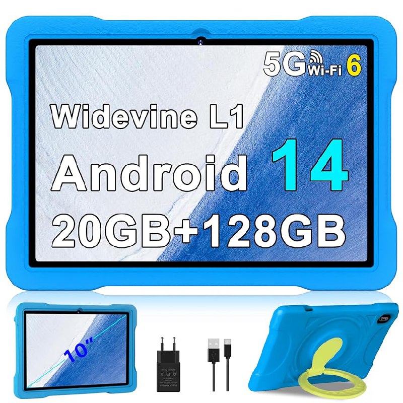 Tablet Android 14 Tablet 10 Zoll mit 5G WiFi 6 Octa-Core für Kinder. 20GB RAM, 128GB ROM, TF 1TB. #AndroidTablet #Tablet10Zoll #KinderTablet #TechGadgets #Weihnachten #Geschenk #Coupon - Jetzt bei Amazon kaufen!