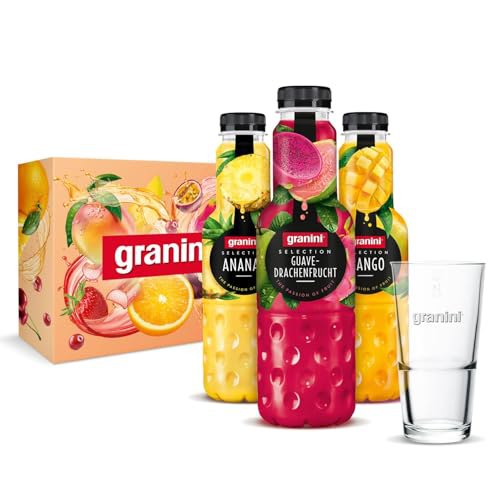 granini Selection Geschenkset mit exotischen Fruchtsäften und Cocktailglas. Ideal zum Probieren und Verschenken. #granini #Fruchtsaft #Geschenkset #exotisch #Weihnachten #Geschenk #Angebot - Jetzt bei Amazon kaufen!