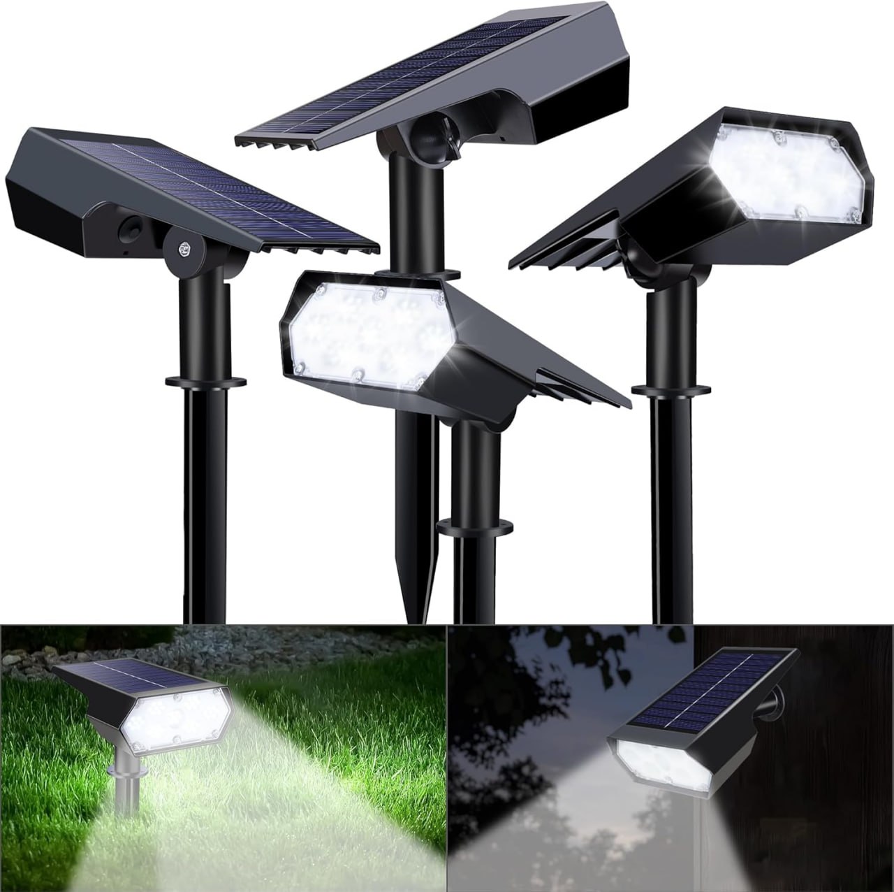 Blitzangebot! 4 Stück Moxled Solarlampen für Außen, 6500K Kaltweiß, 49 LED. Einfache Installation & umweltfreundlich. #Moxled #Solarlampen #Außenbeleuchtung #Energieeffizienz #Weihnachten #Geschenk #Preisfehler - Jetzt bei Amazon kaufen!