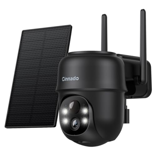 Cinnado Überwachungskamera für den Außenbereich mit Akku und Solarpanel. 2K WLAN-Kamera mit 360 Grad PTZ, PIR-Bewegungsmelder, Zwei-Wege-Audio und Alexa-Kompatibilität. #Cinnado #Überwachungskamera #Sicherheit #Blitzangebot #Weihnachten #Geschenk #Preisfehler - Jetzt bei Amazon kaufen!