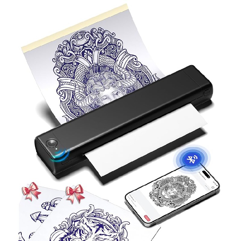 Mit dem Phomemo M08F Tattoo Stencil Drucker erstellen Sie im Handumdrehen perfekte Schablonen. Inklusive 10 Transferpapiere. #Phomemo #Tattoo #Drucker #kreativ #Weihnachten #Geschenk #Schnäppchen - Jetzt bei Amazon kaufen!