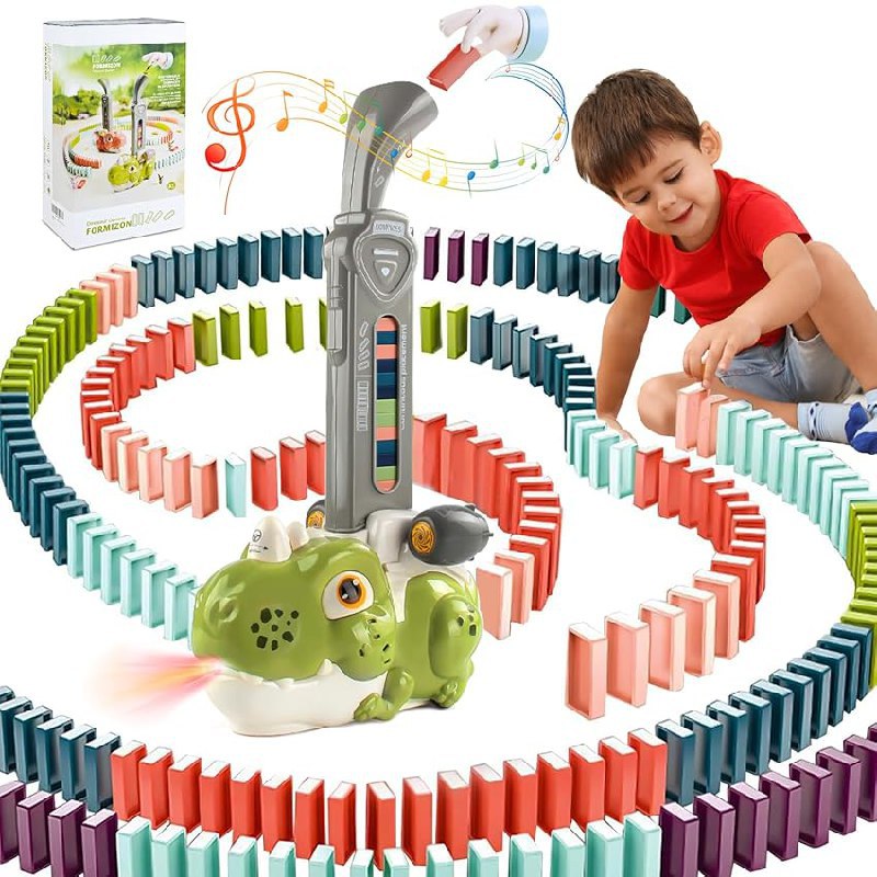 Hol dir das BuzzoXerex Dinosaurier Domino Zug Set mit 80 Bausteinen zum historischen Minimumpreis von 10,99€. #BuzzoXerex #Domino #Dinosaurier #Angebot #Weihnachten #Geschenk #Angebot - Jetzt bei Amazon kaufen!