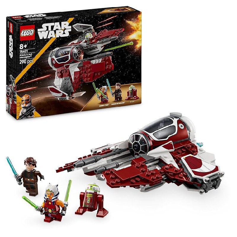 LEGO Star Wars 75401 Ahsokas Jedi Interceptor, ideal für Fans von The Clone Wars. Beeindruckender Sternenjäger zum Sammeln und Spielen #LEGO #StarWars #Ahsoka #Spielzeug #Deutschland #Geschenk #Coupon - Jetzt bei Amazon kaufen!