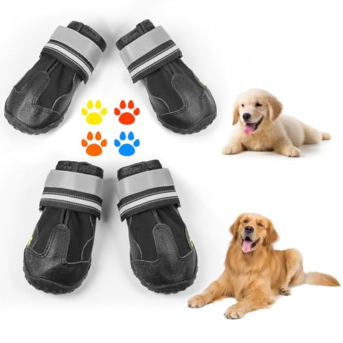 Arespark Hundeschuhe Pfotenschutzschuhe mit rutschfester Sohle, atmungsaktiv, reflektierende Schnallen, für kleine mittelgroße Hunde. #Arespark #Hundeschuhe #Pfotenschutz #Outdoor #Weihnachten #Geschenk #Deals - Jetzt bei Amazon kaufen!