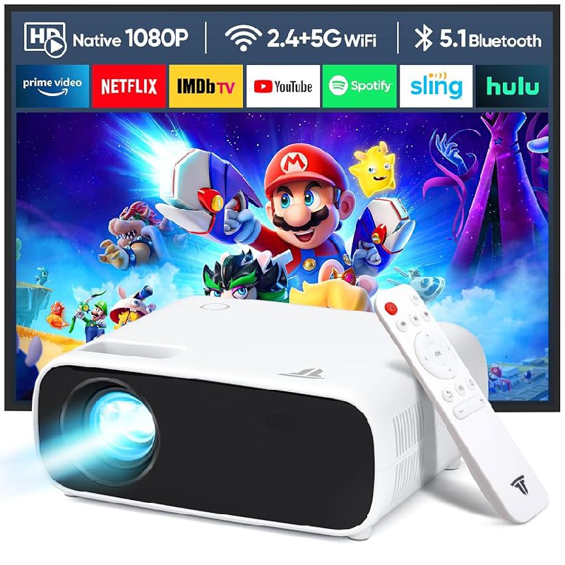 Hochleistungsbeamer Wielio 2024 für Gaming mit Switch und PS5. Top-Qualität zu historischem Tiefpreis. #Wielio #Beamer #Gaming #Schnäppchen #Weihnachten #Geschenk #Angebot - Jetzt bei Amazon kaufen!