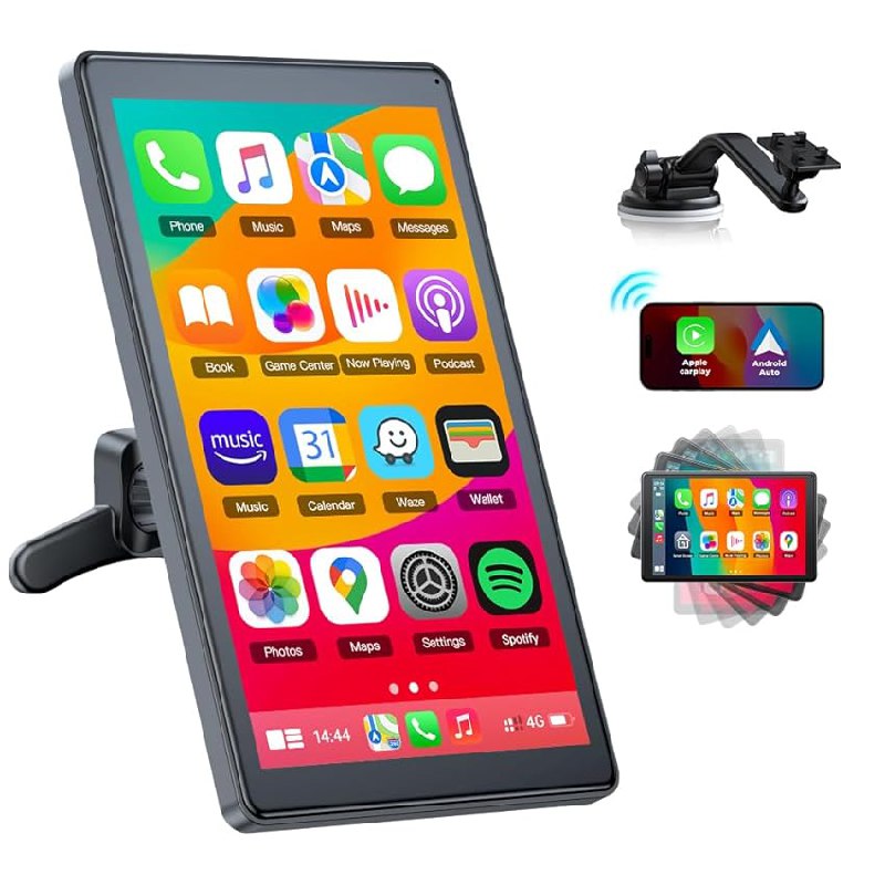 Lamto 7 Zoll Carplay Bildschirm für Apple Carplay/Android Auto. OTA-fähig, horizontal und vertikal nutzbar. #Lamto #Carplay #Autoelektronik #Sparpreis #Weihnachten #Geschenk #Angebot - Jetzt bei Amazon kaufen!