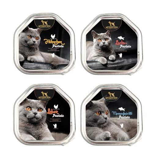 MY HAPPY PETS Premium Katzenfutter Pastete #Katzenfutter #getreidefrei #Premium 240 x 99g #Genießen #Weihnachten #Geschenk #Rabatt - Jetzt bei Amazon kaufen!