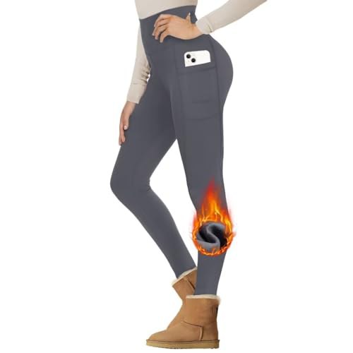 Gayhay Thermo Leggings für Damen mit Taschen, gefüttert im Winter. High Waist Thermohose, warm und blickdicht, ideal für Sport. #Gayhay #Leggings #Thermo #Winter #Deutschland #Geschenk #Preisfehler - Jetzt bei Amazon kaufen!