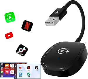 Upgrade CarPlay Adapter mit Netflix, YouTube und Tiktok in HD. Kompatibel mit iOS 10 ab 2016. Genieße kabelloses CarPlay! #CarPlay #WirelessAdapter #CarMedia #HDStreaming #Deutschland #Geschenk #Schnäppchen - Jetzt bei Amazon kaufen!