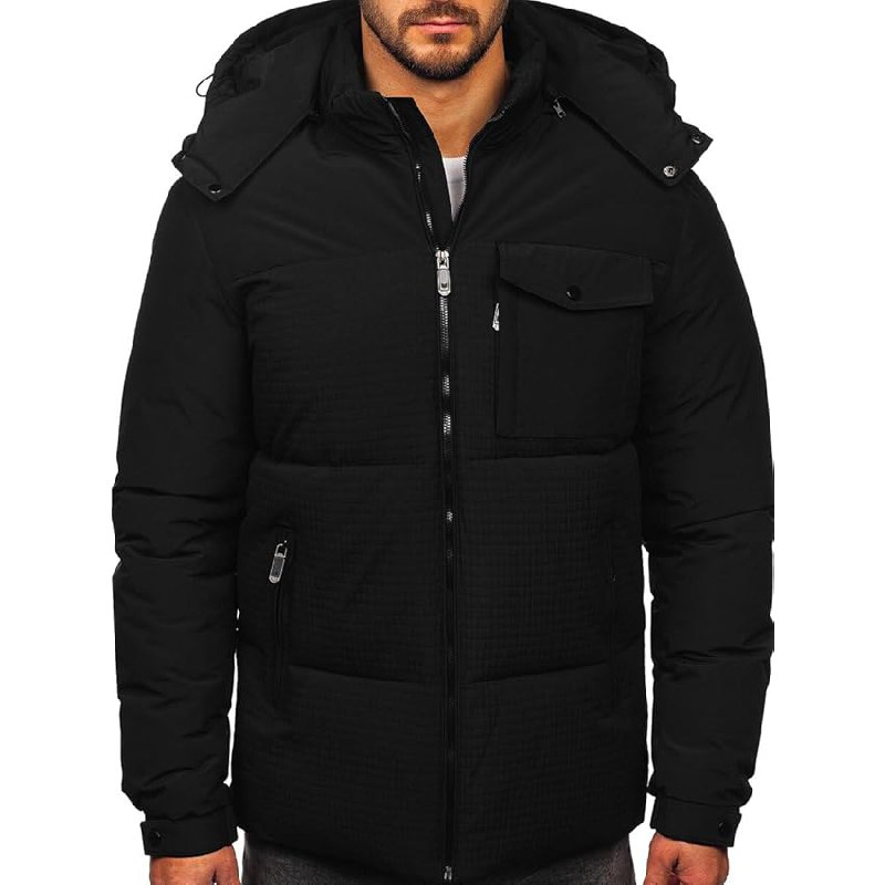 BOLF Herren Winterjacke mit Daunen und Kapuze für nur 39,99€. Ideal für kalte Wintertage. #BOLF #Winterjacke #Daunenjacke #Fashion #Deutschland #Geschenk #Schnäppchen - Jetzt bei Amazon kaufen!