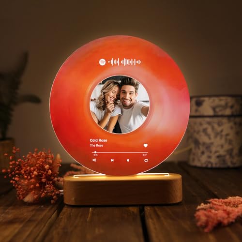 Personalisierte Paar-Nachtlichter mit Foto Spotify Code Text. Romantisches Geschenk für Verliebte. #Nachtlichter #Personalisiert #Geschenkidee #Sparangebot. #Weihnachten #Geschenk #Deals - Jetzt bei Amazon kaufen!