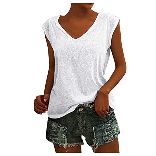 Damen Trägershirt mit V-Ausschnitt und ärmellos. Femininer Look zum halben Preis. #Damenträgershirt #mode #rabatt #amazondeal #Deutschland #Geschenk #Deals - Jetzt bei Amazon kaufen!