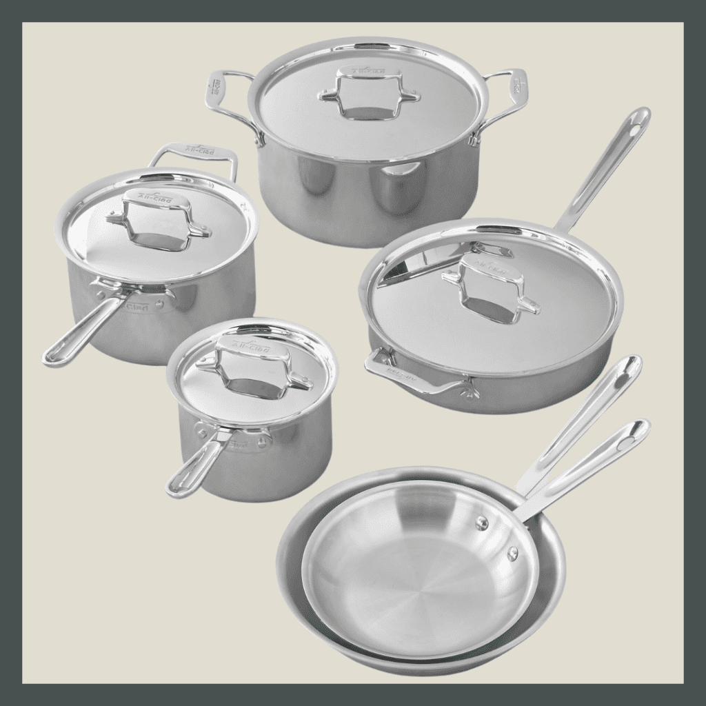 All Clad 10-Piece Cookware Set