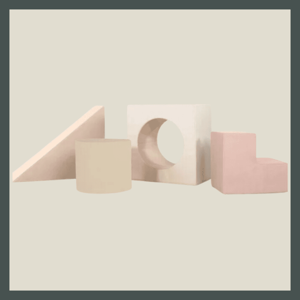 Neutral-colored Block Playset