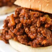 close up of Easy Sloppy Joes on a plate