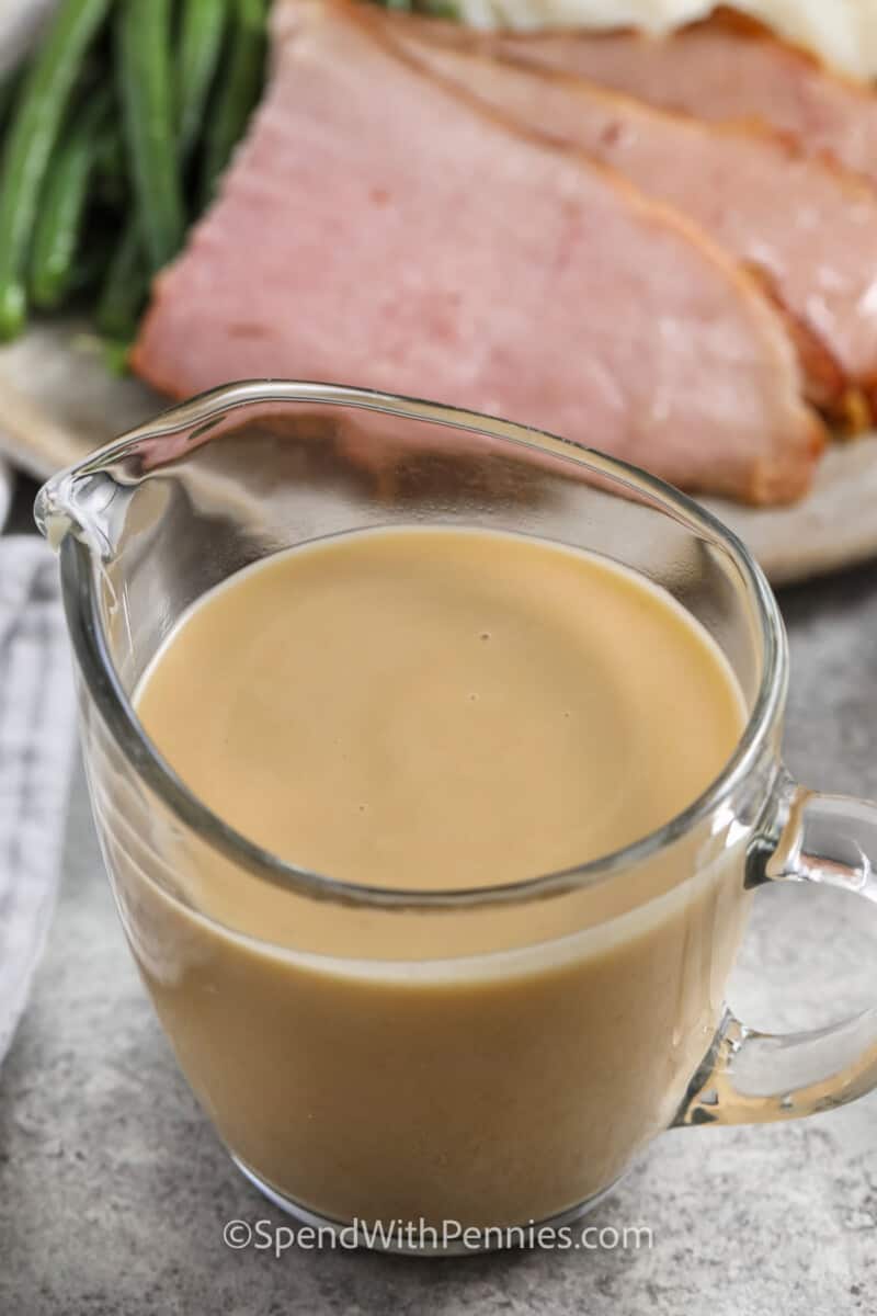 glass of Ham Gravy