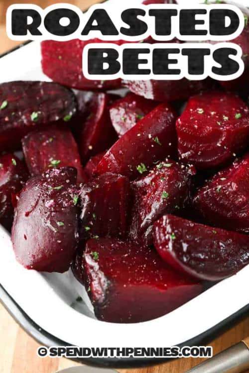 Roasted Beets with a title