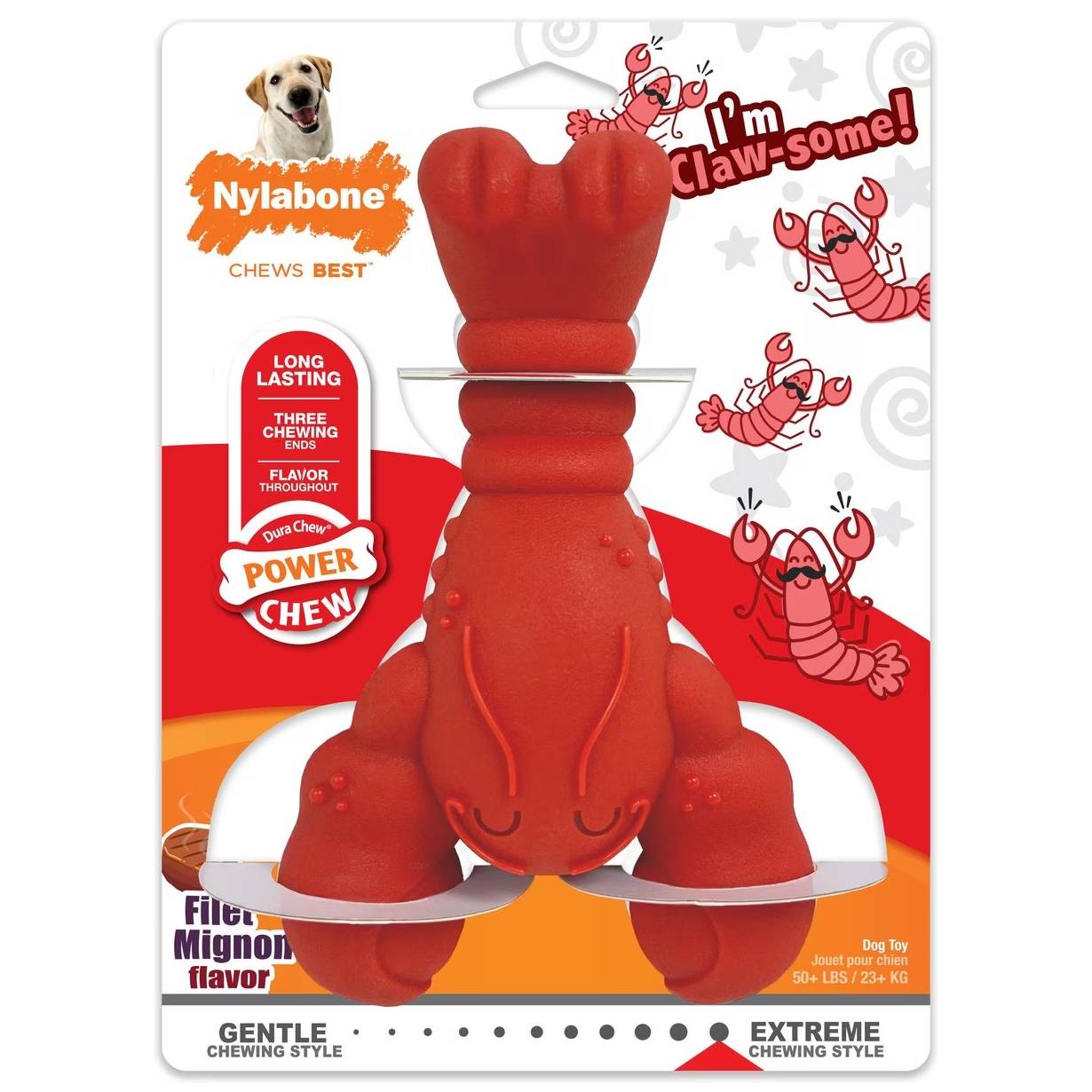 Nylabone Power Chew Lobster Dog Toy