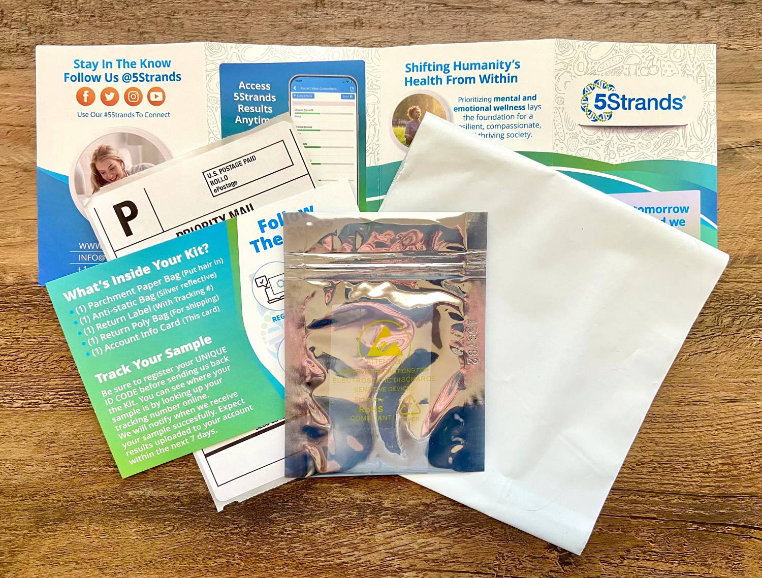 5Strands Pet Intolerances and Imbalances Test Review - test kit contents