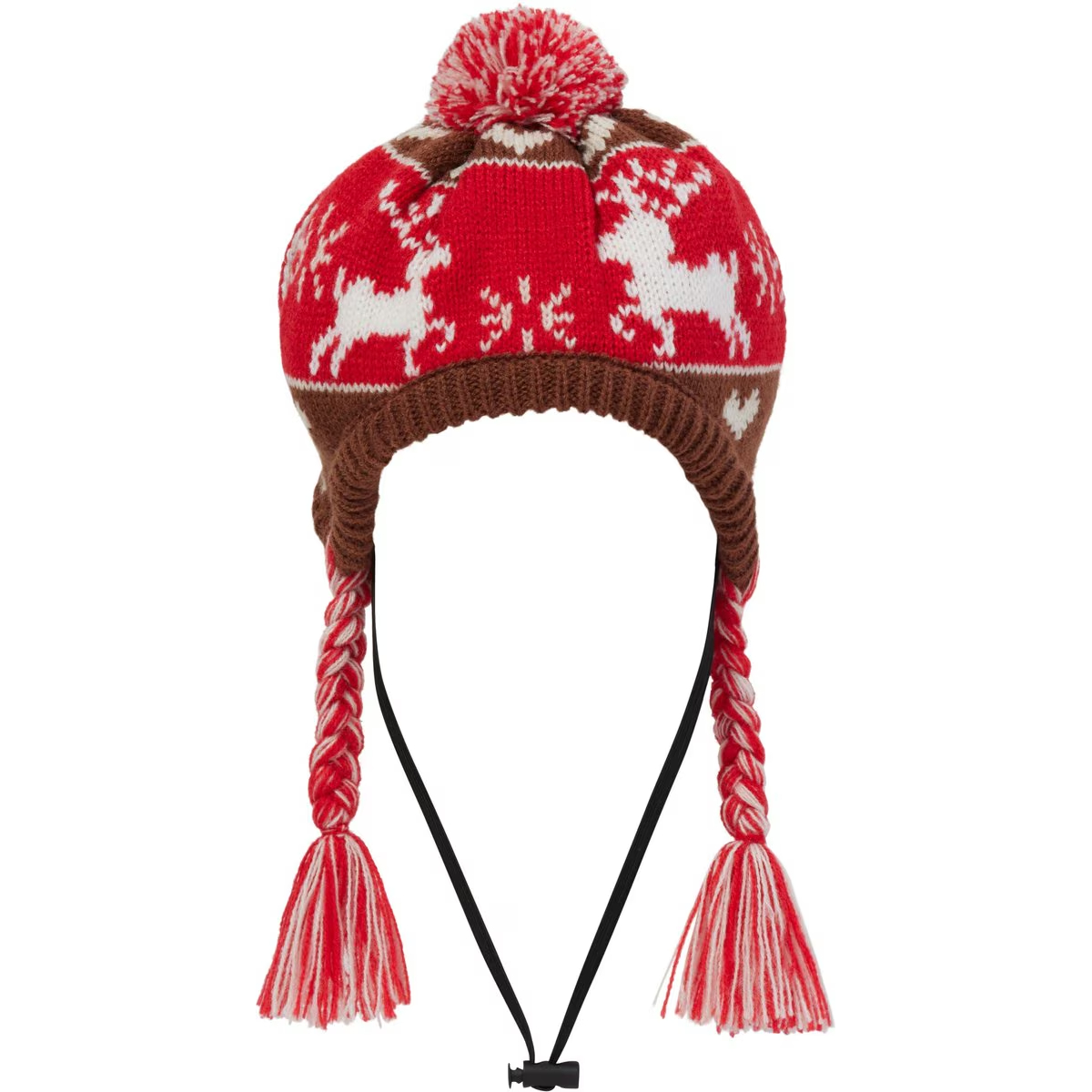 Frisco Reindeer Fair Isle Dog & Cat Pom Hat