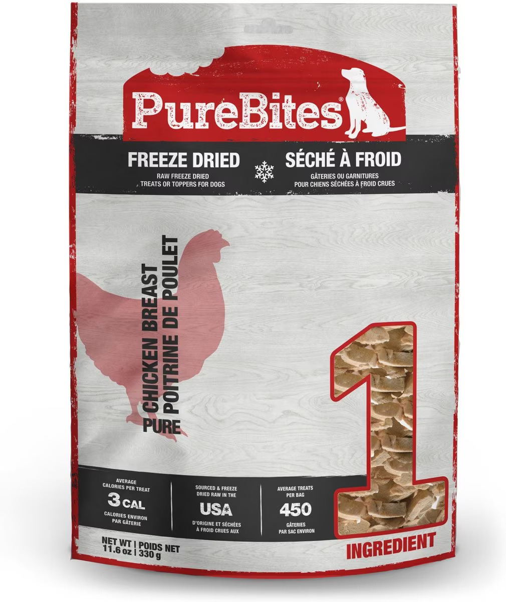 PureBites Chicken Breast Freeze-Dried Raw Dog Treats