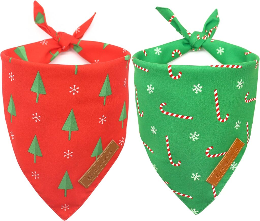 Realeaf Christmas Dog Bandanas