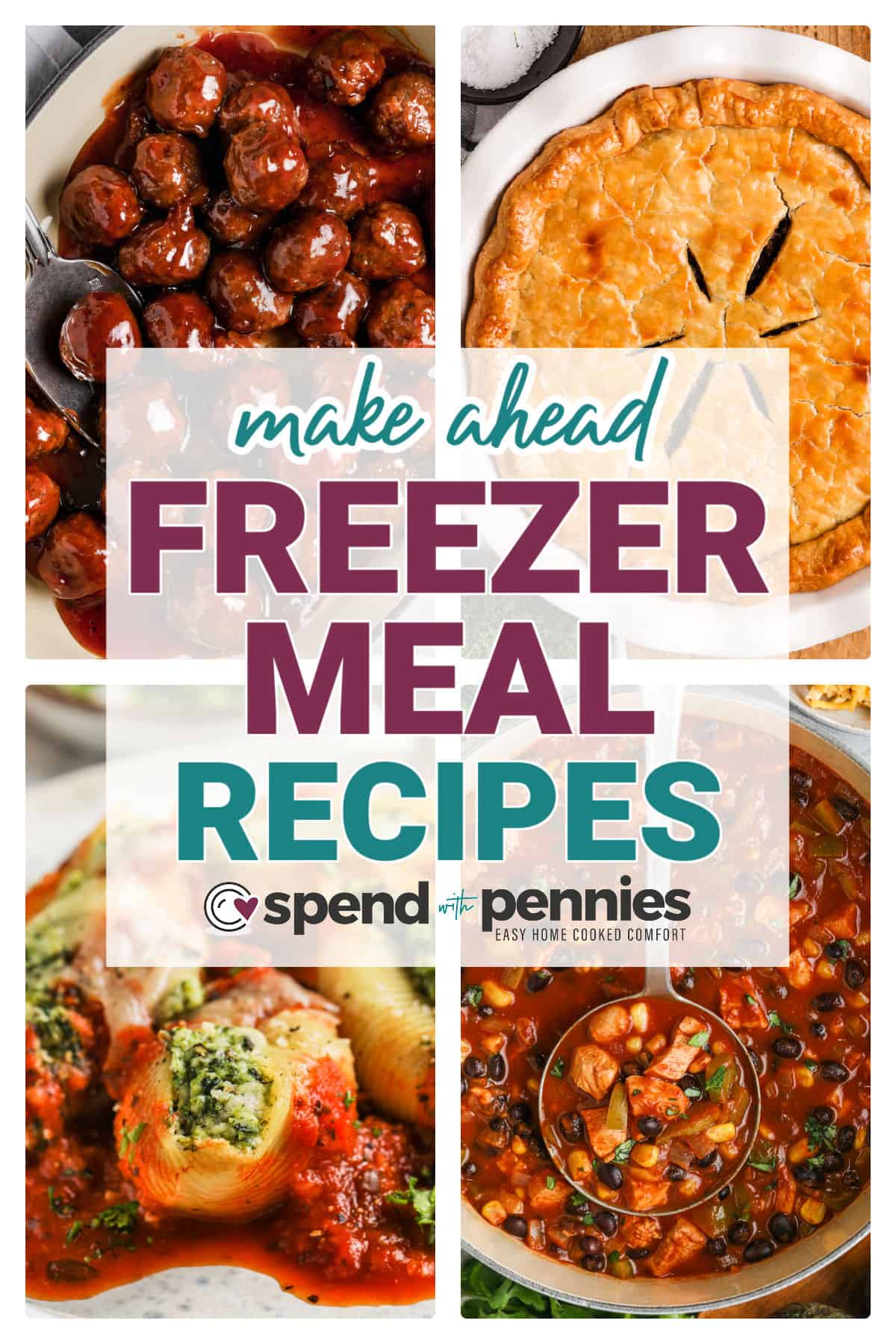 photos of Freezer Meals Recipes with writing